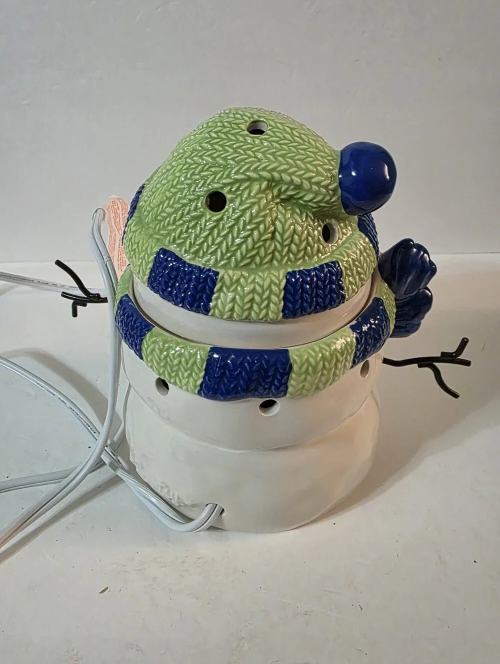 Scentsy Snowman Premium Warmer Holiday Collection In Box